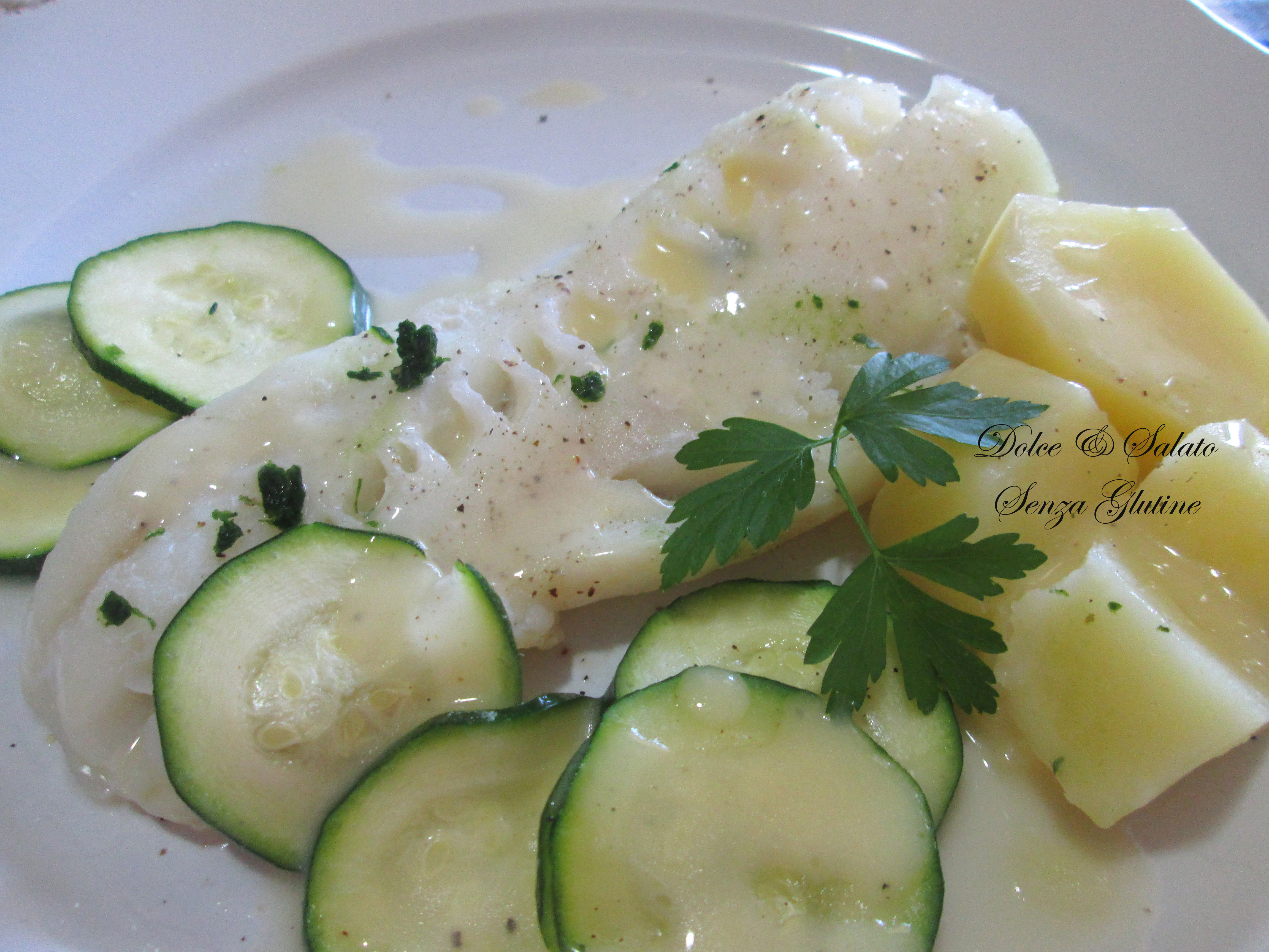 Filetto di pesce al vapore aromatizzato al burro e limone – Dolce & Salato Senza Glutine